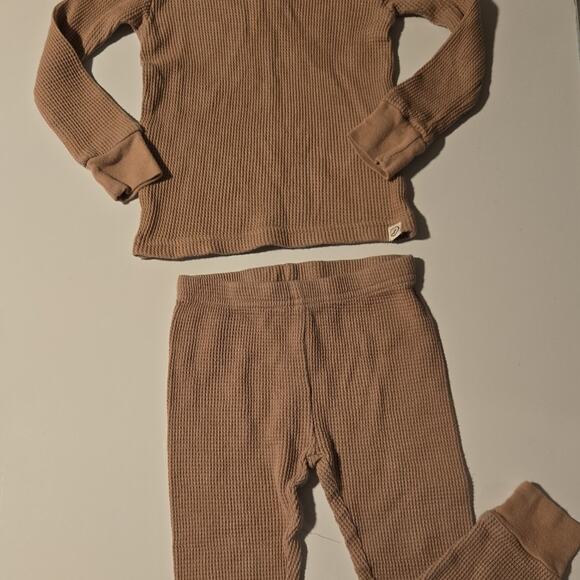 Little Planet Waffle Knit PJ Set 2T - Picture 1 of 4